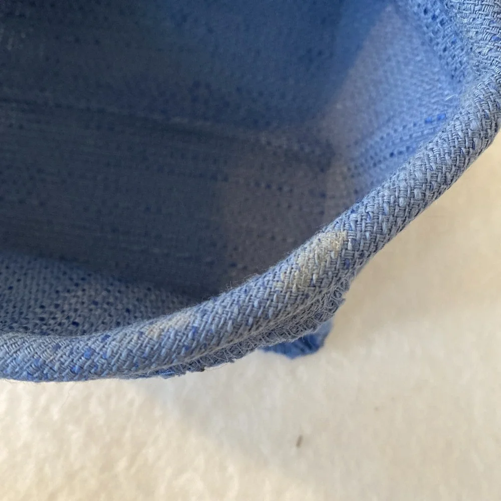 Longaberger Tarragon Booking Basket Fabric‎ Liner Cornflower Blue